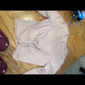 Lululemon knotted crop long sleeve